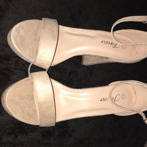 Suede heels